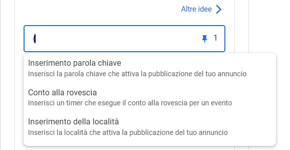 Schermata di esempio Google Ads per le local ads