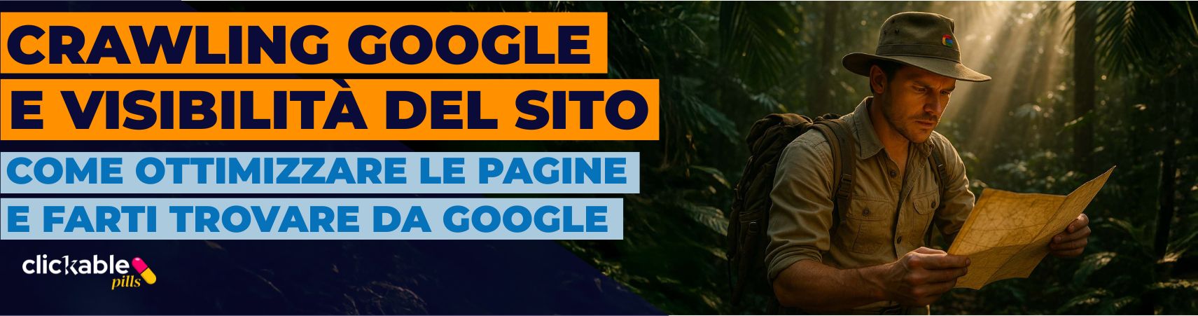 Esploratore nella giungla che guarda una mappa