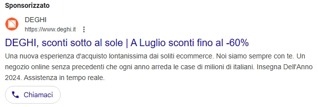 Esempio di estensione di chiamata