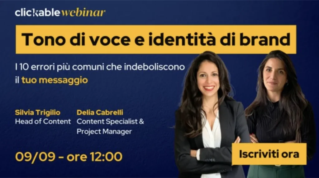 Il profilo LinkedIn di Clickable